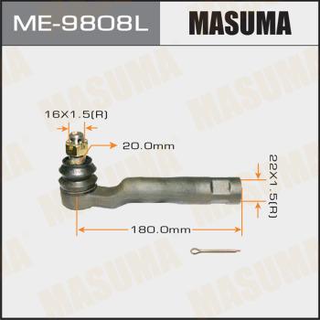 MASUMA ME-9808L - Наконечник рульової тяги, кульовий шарнір autozip.com.ua