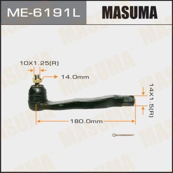 MASUMA ME-6191L - Наконечник рульової тяги, кульовий шарнір autozip.com.ua