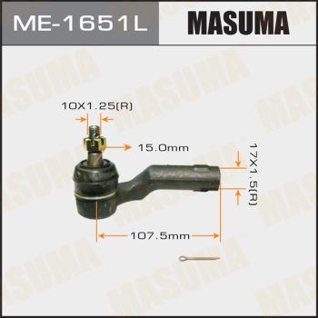 MASUMA ME-1651L - Наконечник рульової тяги, кульовий шарнір autozip.com.ua