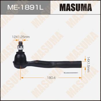MASUMA ME-1891L - Наконечник рульової тяги, кульовий шарнір autozip.com.ua