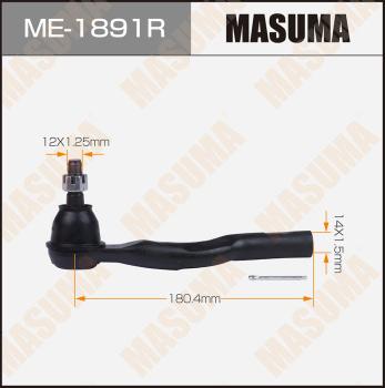 MASUMA ME-1891R - Наконечник рульової тяги, кульовий шарнір autozip.com.ua