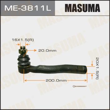 MASUMA ME-3811L - Наконечник рульової тяги, кульовий шарнір autozip.com.ua