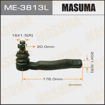 MASUMA ME-3813L - Наконечник рульової тяги, кульовий шарнір autozip.com.ua