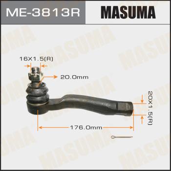 MASUMA ME-3813R - Наконечник рульової тяги, кульовий шарнір autozip.com.ua