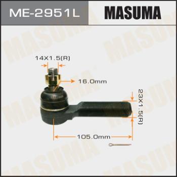 MASUMA ME-2951L - Наконечник рульової тяги, кульовий шарнір autozip.com.ua