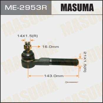 MASUMA ME-2953R - Наконечник рульової тяги, кульовий шарнір autozip.com.ua