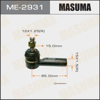 MASUMA ME-2931 - Наконечник рульової тяги, кульовий шарнір autozip.com.ua