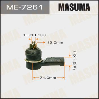 MASUMA ME-7261 - Наконечник рульової тяги, кульовий шарнір autozip.com.ua