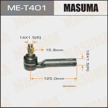 MASUMA ME-T401 - Наконечник рульової тяги, кульовий шарнір autozip.com.ua