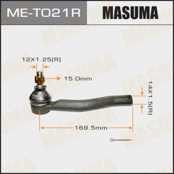 MASUMA ME-T021R - Наконечник рульової тяги, кульовий шарнір autozip.com.ua