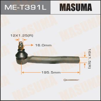 MASUMA ME-T391L - Наконечник рульової тяги, кульовий шарнір autozip.com.ua