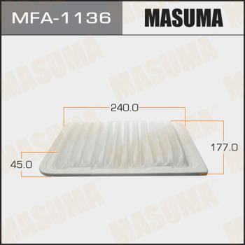 MASUMA MFA-1136 - Повітряний фільтр autozip.com.ua