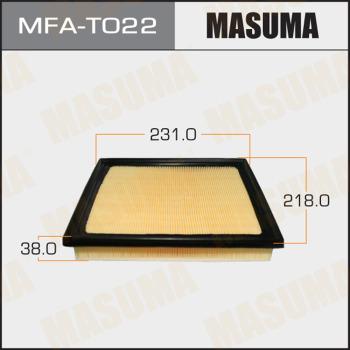 MASUMA MFA-T022 - Повітряний фільтр autozip.com.ua