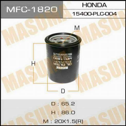 MASUMA MFC-1820 - Масляний фільтр autozip.com.ua