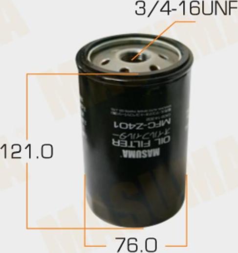 MASUMA MFC-Z401 - Масляний фільтр autozip.com.ua