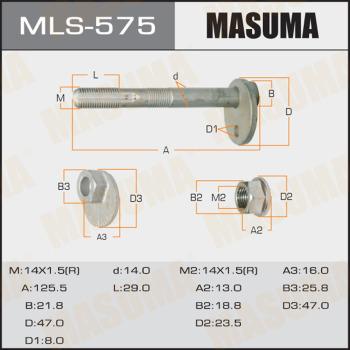 MASUMA MLS-575 - Болт регулювання розвалу коліс autozip.com.ua