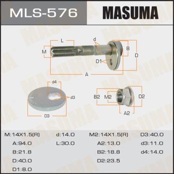 MASUMA MLS-576 - Болт регулювання розвалу коліс autozip.com.ua