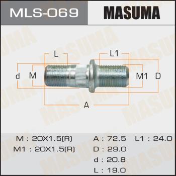 MASUMA MLS-069 - Болт кріплення колеса autozip.com.ua