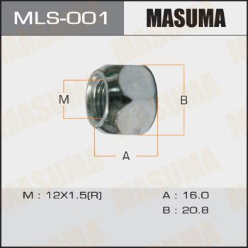 MASUMA MLS-001 - Гайка кріплення колеса autozip.com.ua