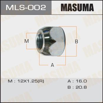MASUMA MLS-002 - Гайка кріплення колеса autozip.com.ua