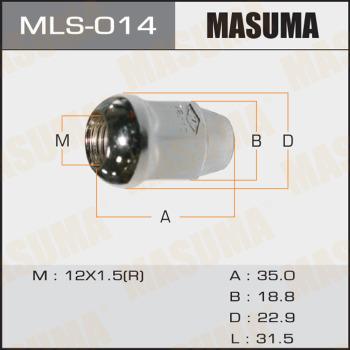 MASUMA MLS-014 - Гайка кріплення колеса autozip.com.ua