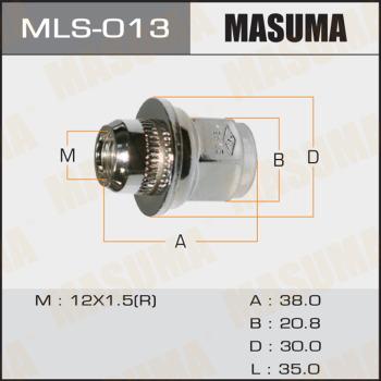 MASUMA MLS-013 - Гайка кріплення колеса autozip.com.ua