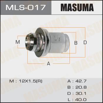 MASUMA MLS-017 - Гайка кріплення колеса autozip.com.ua