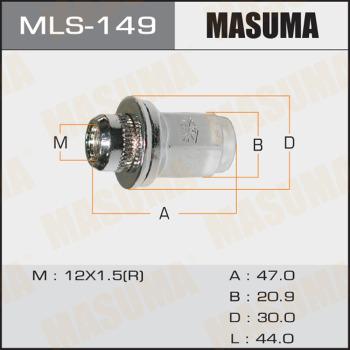 MASUMA MLS-149 - Гайка кріплення колеса autozip.com.ua