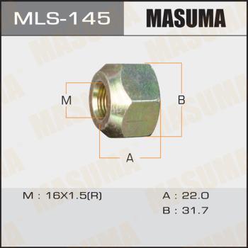 MASUMA MLS-145 - Гайка кріплення колеса autozip.com.ua