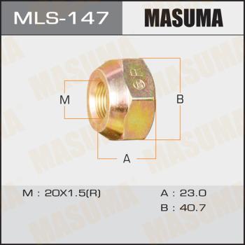 MASUMA MLS-147 - Гайка кріплення колеса autozip.com.ua