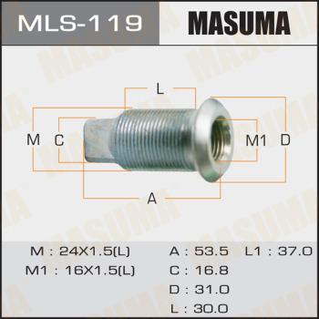 MASUMA MLS-119 - Гайка кріплення колеса autozip.com.ua