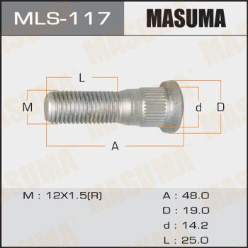 MASUMA MLS117 - Болт кріплення колеса autozip.com.ua