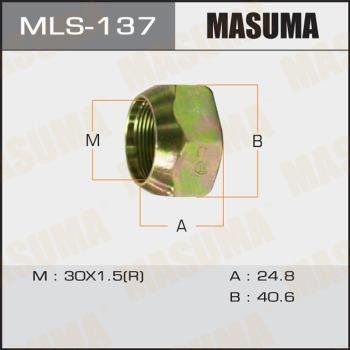 MASUMA MLS-137 - Гайка кріплення колеса autozip.com.ua