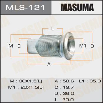 MASUMA MLS-121 - Гайка кріплення колеса autozip.com.ua