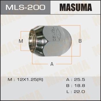 MASUMA MLS-200 - Гайка кріплення колеса autozip.com.ua