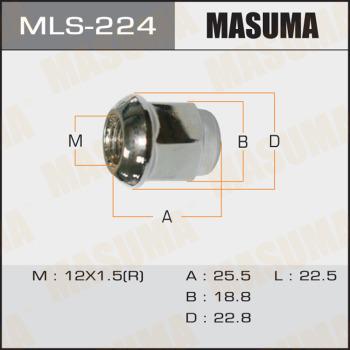 MASUMA MLS-224 - Гайка кріплення колеса autozip.com.ua