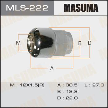 MASUMA MLS-222 - Гайка кріплення колеса autozip.com.ua