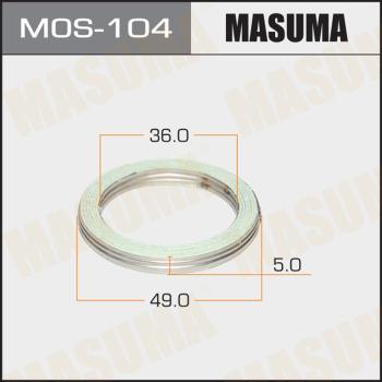 MASUMA MOS-104 - Кільце ущільнювача, труба вихлопного газу autozip.com.ua
