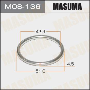 MASUMA MOS-136 - Кільце ущільнювача, труба вихлопного газу autozip.com.ua
