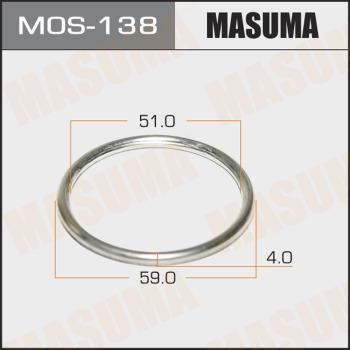 MASUMA MOS-138 - Кільце ущільнювача, труба вихлопного газу autozip.com.ua