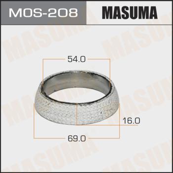 MASUMA MOS-208 - Кільце ущільнювача, труба вихлопного газу autozip.com.ua