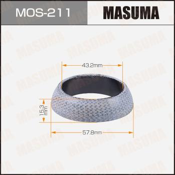 MASUMA MOS-211 - Кільце ущільнювача, труба вихлопного газу autozip.com.ua