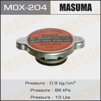 MASUMA MOX-204 - Кришка, резервуар охолоджуючої рідини autozip.com.ua