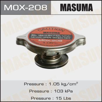 MASUMA MOX-208 - Кришка, резервуар охолоджуючої рідини autozip.com.ua