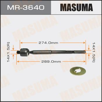 MASUMA MR3640 - Осьовий шарнір, рульова тяга autozip.com.ua