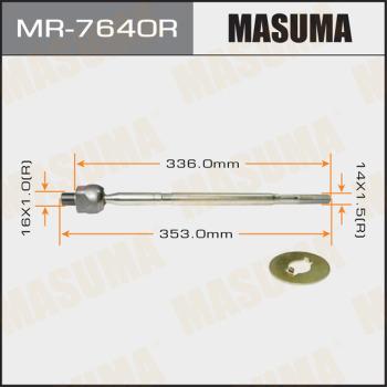 MASUMA MR-7640R - Осьовий шарнір, рульова тяга autozip.com.ua
