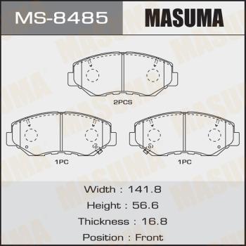 MASUMA MS-8485 - Гальмівні колодки, дискові гальма autozip.com.ua