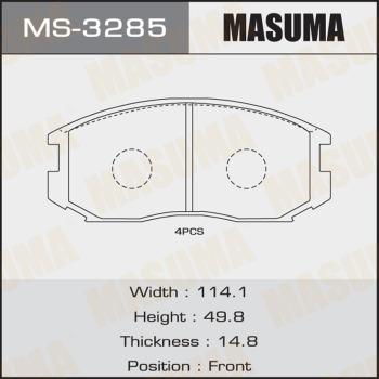 MASUMA MS-3285 - Гальмівні колодки, дискові гальма autozip.com.ua
