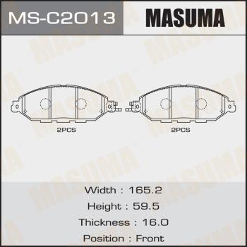 MASUMA MS-C2013 - Гальмівні колодки, дискові гальма autozip.com.ua