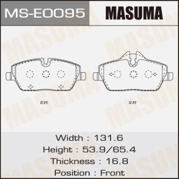 MASUMA MS-E0095 - Комплект гальм, барабанний механізм autozip.com.ua